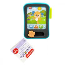 Žaislinis planšetinis kompiuteris Mattel Fisher Price Puppys Storytime Reader, 12.7 cm, EN, mėlyna sp./juoda sp.