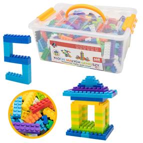 Konstruktorius ASKATO Little Geniuses Basic 123929, 668 vnt., įvairių spalvų