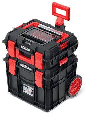 Ящик для инструментов на колесах Kistenberg KXC454040, 45 см x 38 см x 54.5 см, черный цв./красный цв.