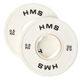 Diskinis svoris HMS Olympic Bumper Plate 2 pcs, 0.5 kg