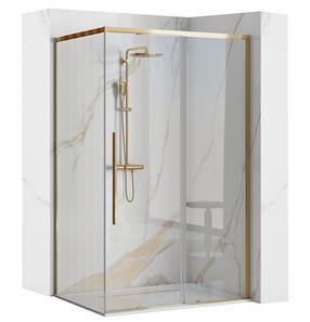 Душевая кабина Rea Solar REA-K4901, прямоугольная, без поддона, 80 см x 100 см x 195 см, золотой цв./закаленный