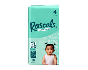 Подгузники Rascal And Friends 9307 Premium, 4 размер, 10 - 15 кг, 36 шт.