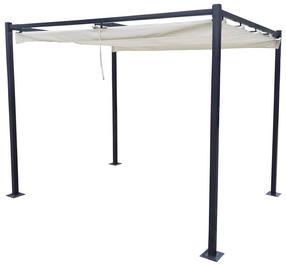 Pavėsinė Patio Faro, 218 x 220 cm, balta sp./juoda sp.