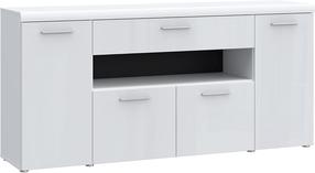Komoda Forte HLXK241-J18, balta sp., 85 cm x 179.4 cm x 41.3 cm