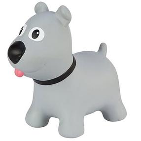 Прыгающие игрушкa, собака Tootiny, резина, серый цв.