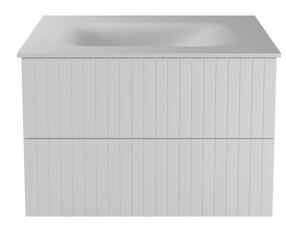 Vannas istabas skapis ar izlietni Besco Akya Linea, balta krās., 52.5 cm x 66 cm x 51 cm