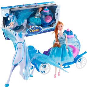 Nukk aksessuaaridega Ice Snow Pegasus, 27 cm, sinine v.