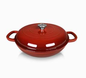 Emailitud malmpott Allesken Rodeluxe, Ø30 cm, 3 l, punane v.