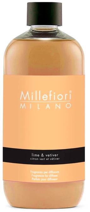 Kodulõhnastaja, täiendamiseks Millefiori Milano Lime & Vetiver, 500 ml