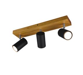 Светильник потолочный Trio Marley 812400332, GU10, 3 x 230 Вт, черный цв. / черный цв.