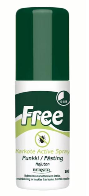 Priemonė nuo uodų ir erkių Free, 100 ml