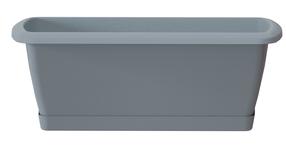 Gėlių lovelis Prosperplast Respana ISE600P, plastikinis, 60 cm x 18.4 cm, Ø 60 cm, pilka sp.