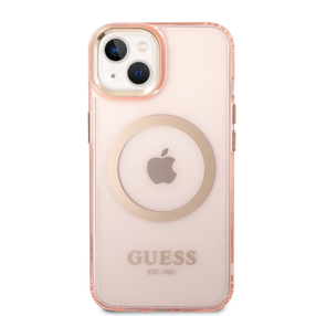 Telefona vāciņš Guess GUHMP14SHTCMP, rozā krās., Apple