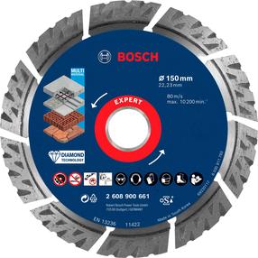 Deimantinis diskas Bosch MultiMat, 150 mm x 22.23 mm x 2.4 mm