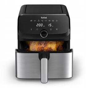 Karšto oro gruzdintuvė Tefal Easy Fry Mega EY855D10, sidabro sp./juoda sp., 2020 W, 7.5 l