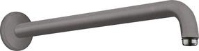 Dušas turētājs Hansgrohe Shower Arm Brushed Black Chrome, pelēka krās.