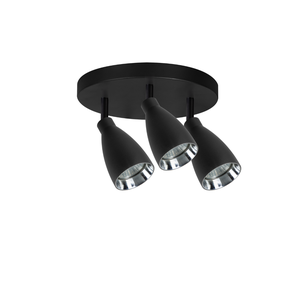 Valgusti lauavalgusti Light Prestige Campana, GU10, 3 x 8 W, must v. / must v.