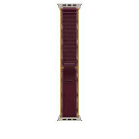 Ремешок для часов Apple Trail Loop, 49 mm S/M, natural titanium цв./burgundy цв.