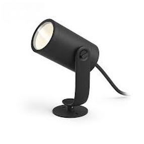Sieninis lauko šviestuvas Philips Hue Lily Base, 8W, LED, IP65, juoda sp., 7 cm x 19.2 cm