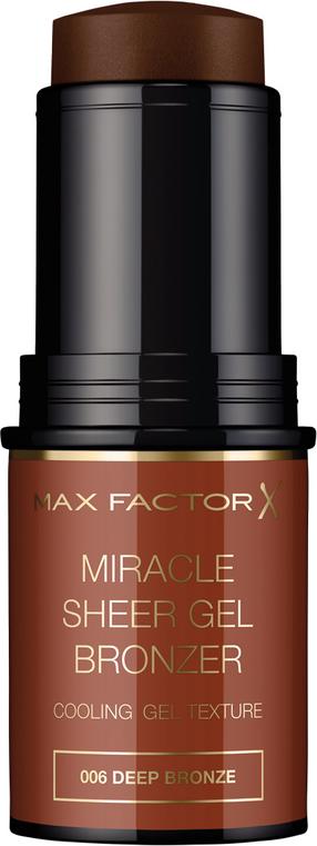 Konturēšanas zīmulis Max Factor Miracle Sheer Gel Bronze Sticks, 006 deep bronze, 8 g