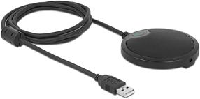 Настольный микрофон Delock USB Condenser, черный цв.