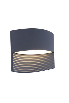 Sieninis lauko šviestuvas Lutec Lotus, 11W, LED, IP54, pilka sp., 6.4 cm x 14 cm