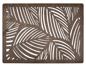 Stalo padėkliukas Hermia Plane Wenge, 45 cm x 33 cm, 4 vnt., Ruda sp.