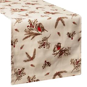 Kalėdinis stalo takelis stačiakampė OSB-192-1, smėlio, 40 x 140 cm