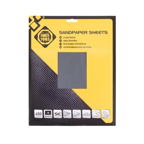Slīpēšanas loksne Forte Tools 400, 400, 28 cm x 23 cm, 5 gab.