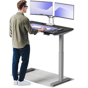 Arvutilaud reguleeritava kõrgusega Desktronic HomeOne, 120 cm x 60 cm, 72 - 119 cm, must v./hall v.