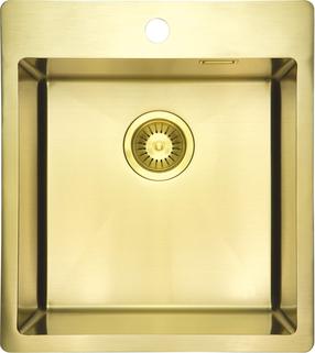 Virtuvinė plautuvė Deante Olfato Precious ZPO_R10A, nerūdijantysis plienas, 45 cm x 50.5 cm x 20 cm, aukso sp.