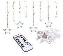 Lempučių girlianda Stars, 3 m, įvairių spalvų, 92 LED