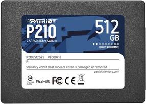 Cietais disks (SSD) Patriot Memory P210, 2.5", 512 GB