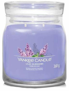 Žvakė, aromatinė Yankee Candle Signature Lilac Blossoms, 35 - 50 h, 368 g, violetinė sp.