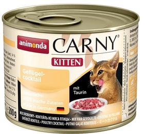 Влажный корм для кошек Animonda Carny Poultry Cocktail, курица/индюшатина, 0.2 кг
