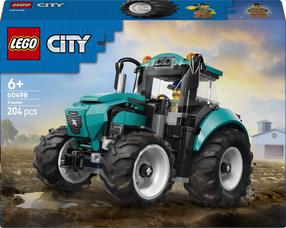 Konstruktorius „LEGO® City“ traktorius, ūkio žaislas, konstravimo rinkinys ir minifigūrėlė, 60498, 204 vnt.