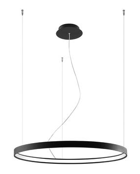 Lampa karināms Sollux Chandelier Rio 78 5903282798656, LED, 3000 °K, 1 x 50 W, melna krās. / melna krās.