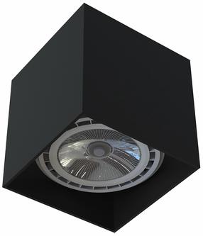 Šviestuvas lubų Nowodvorski Cobble 7790, GU10, 1 x 75 W, juoda sp. / juoda sp.