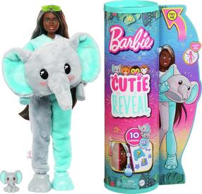 Lėlė Mattel Barbie Barbie Cutie Reveal Elephant HPK98, 30 cm, įvairių spalvų