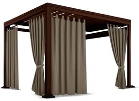 Pavėsinės užuolaidos ZMOH-04, 155 x 230 cm, ruda sp./smėlio sp.