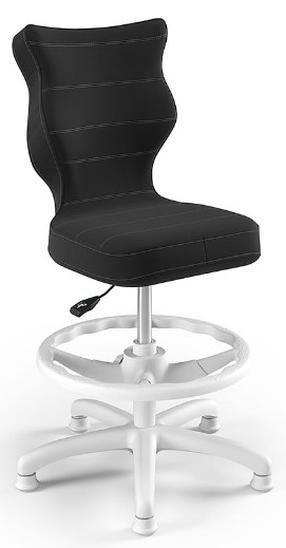 Детское рабочее кресло Petit VT17 Size 3 HC+F, 30 x 55 x 76.5 - 89.5 см, антрацитовый цв./белый цв.