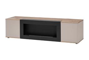 Televizoriaus spintelė ASM Catalina, ąžuolo/balta, 160.6 cm x 45 cm x 41.7 cm