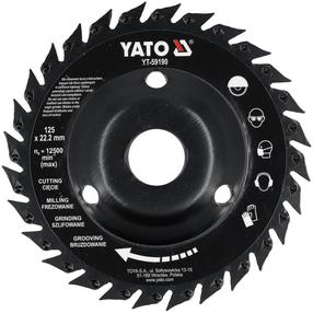 Ripzāģis kokam Yato YT-59190, 125 mm x 22.2 mm