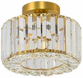 Šviestuvas lubų Light Prestige Vetro, E27, 1 x 15 W, skaidri sp./aukso sp. / aukso sp.