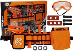 Детский набор инструментов Lean Toys Craftsman Tool Set, черный цв./oранжевый цв.