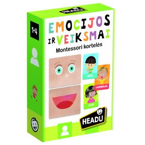 Emocijų ir veiksmų kortelės Headu Montessori LT52941, LT