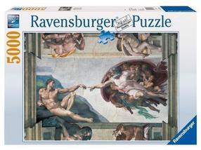 Dėlionė Ravensburger Michelangelo Creation Of Adam 17408, 153 cm x 101 cm, 5000 vnt., įvairių spalvų