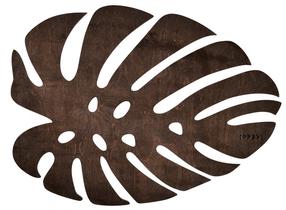 Stalo padėkliukas Hermia Monstera Wenge, 45 cm x 33 cm, 4 vnt., Ruda sp.
