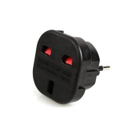 HQ Power Plug adapter iš UK (Jungtinė Karalystė) 3pin į Euro lizdą - UK į EU Adapter (OEM)