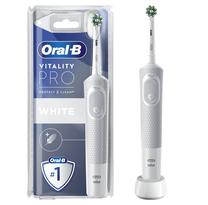 Elektrinis dantų šepetėlis Oral-B Vitality Pro, balta sp./pilka sp.